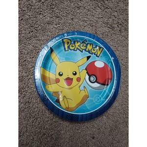 NEW Pokémon Pikachu Plates Kids Birthday Party Supplies 1 Pack, 8 Plates